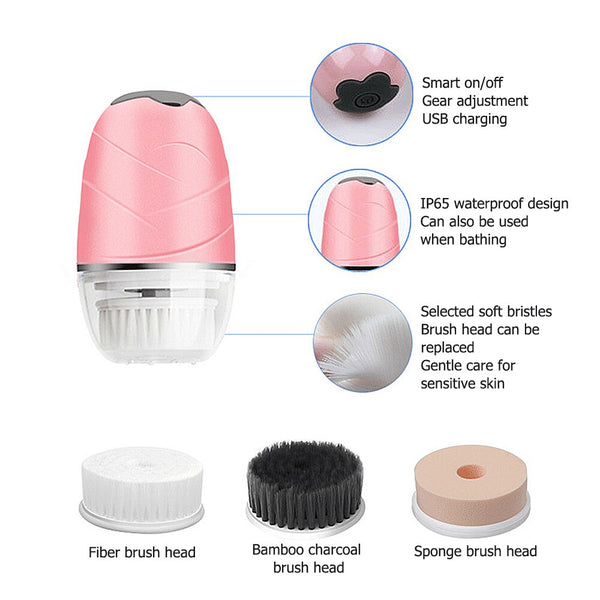 3 In 1 Electrical Face Cleansing Brush