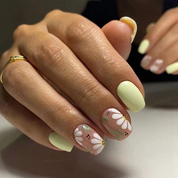 24Pcs Press On Nails With Glue