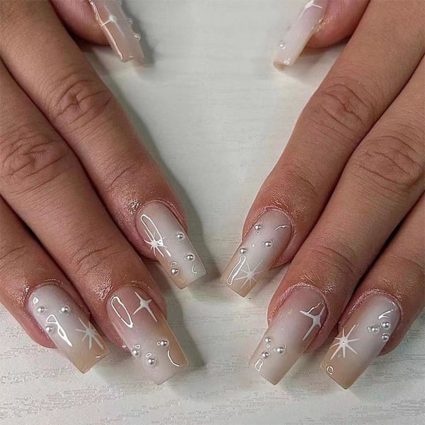 24Pcs Press On Nails With Glue