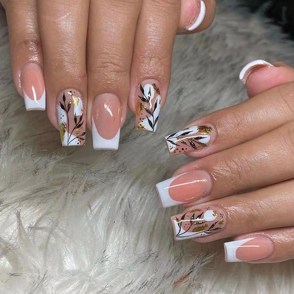 24Pcs Press On Nails With Glue